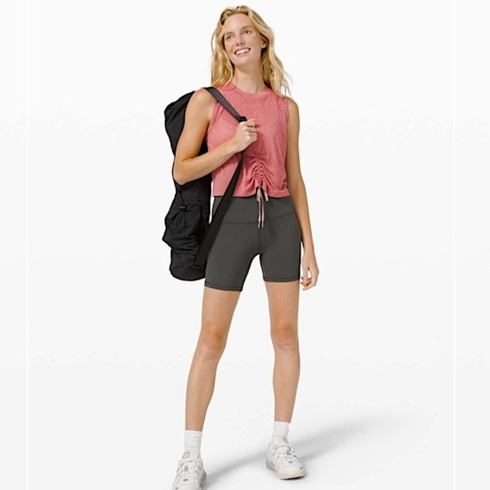 Lululemon Cinch Me Up Front Tank *Veil in Cherry Tint Size 10
